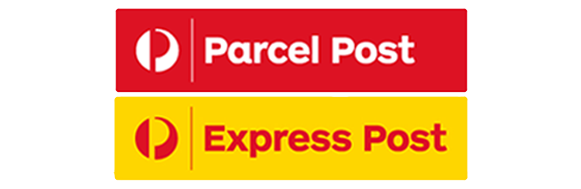 KeySuppliesAU Australia Post logo shown in red and yellow