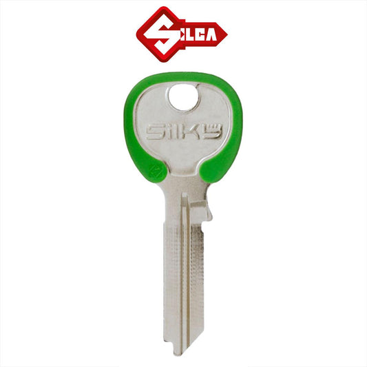 Silca Silky TE2 Key Blank - Green - 10 Pack - KeySuppliesAU