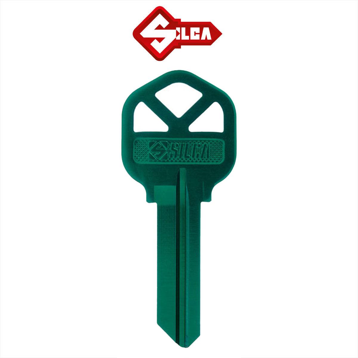 Silca Ultralite KS1 Key Blank - Green - 10 Pack - KeySuppliesAU