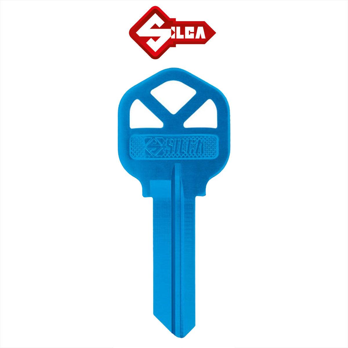 Silca Ultralite KS1 Key Blank - Turquoise - 10 Pack - KeySuppliesAU