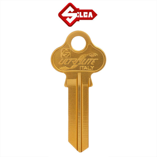 Silca Ultralite LW4 Key Blank - Gold - 10 Pack - KeySuppliesAU