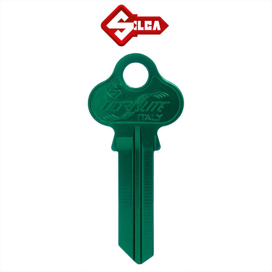 Silca Ultralite LW4 Key Blank - Green - 10 Pack - KeySuppliesAU