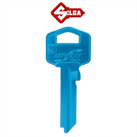 Silca Ultralite TE2 Key Blank - Turquoise - 10 Pack - KeySuppliesAU